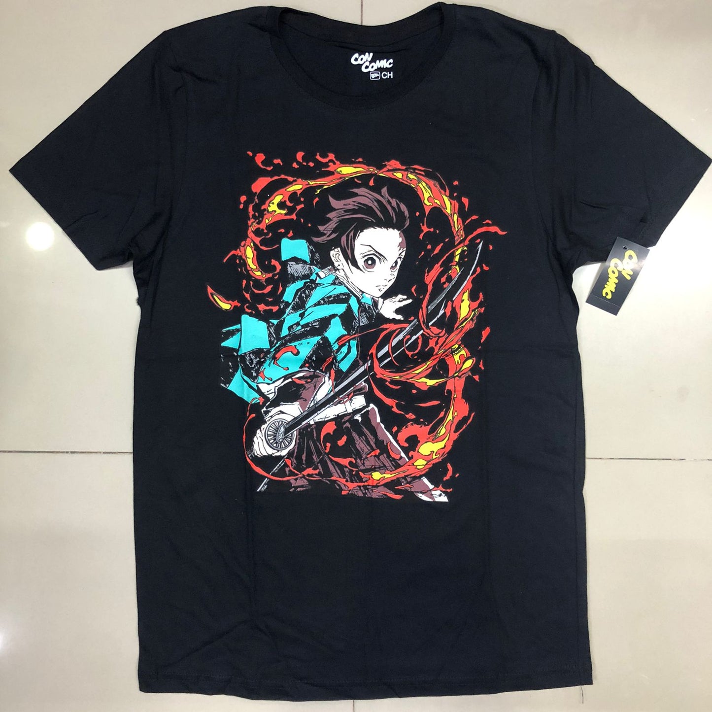 Playera Tanjiro Respiración de fuego Demon Slayer