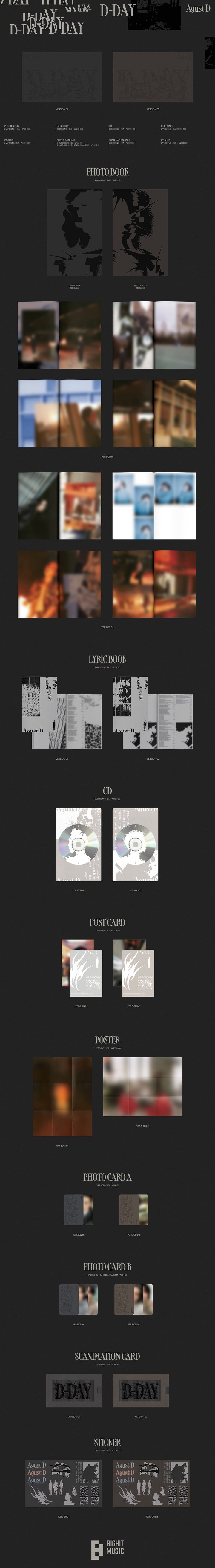 BTS SUGA D-DAY 1ST SOLO ALBUM