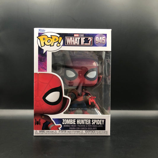 Funko Pop de Zombie Hunter Spidey de la serie Marvel's What If...? #945