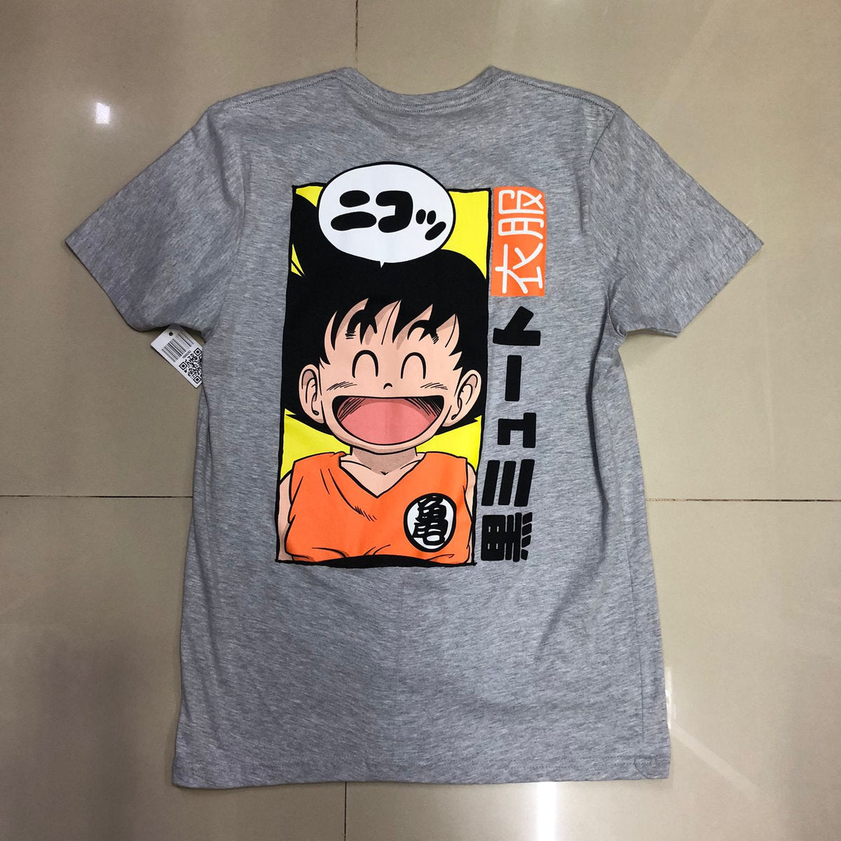 Playera Goku niño sonriendo Dragon Ball