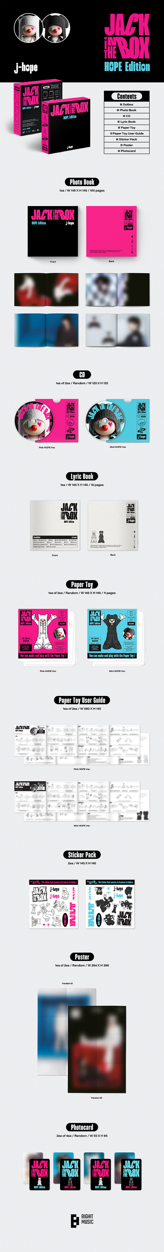 Album "Jack In The Box"J Hope (BTS )-1ST Single Album Hope Edition Original | Envío a todo México - Anime SM