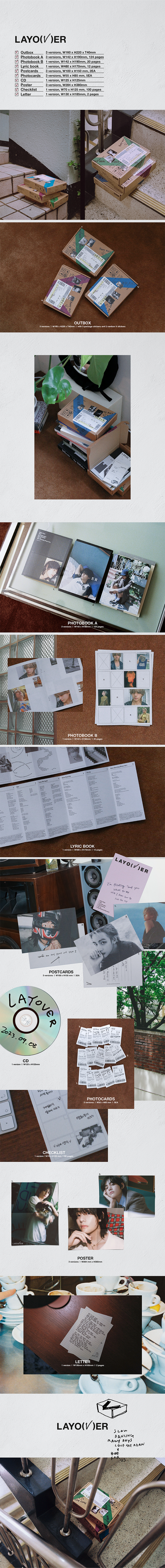BTS V - LAYOVER 1ST SOLO ALBUM