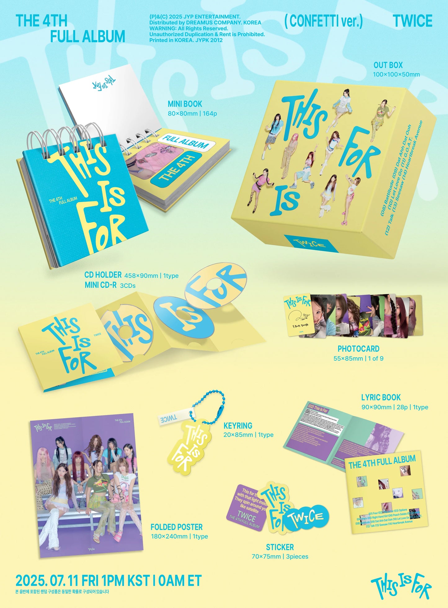 TWICE 4TH FULL ALBUM – THIS IS FOR (CONFETTI Ver.)