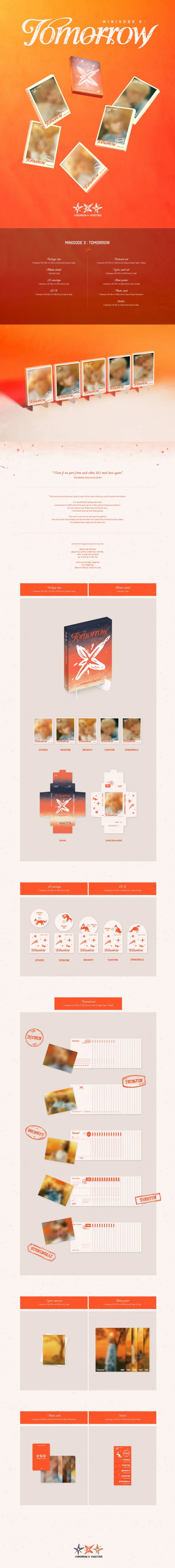 TXT - MINISODE 3 TOMORROW 6TH MINI ALBUM LUCKY DRAW EVENT POWERSTATION LIGHT RANDOM
