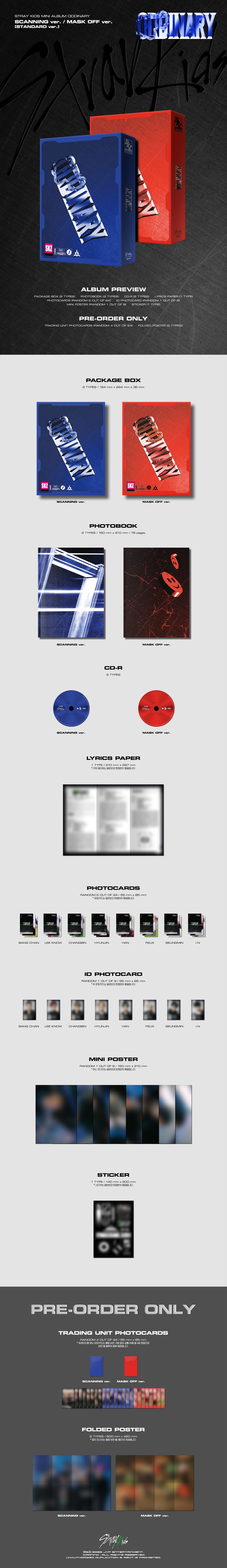 STRAY KIDS - MINI ALBUM ODDINARY