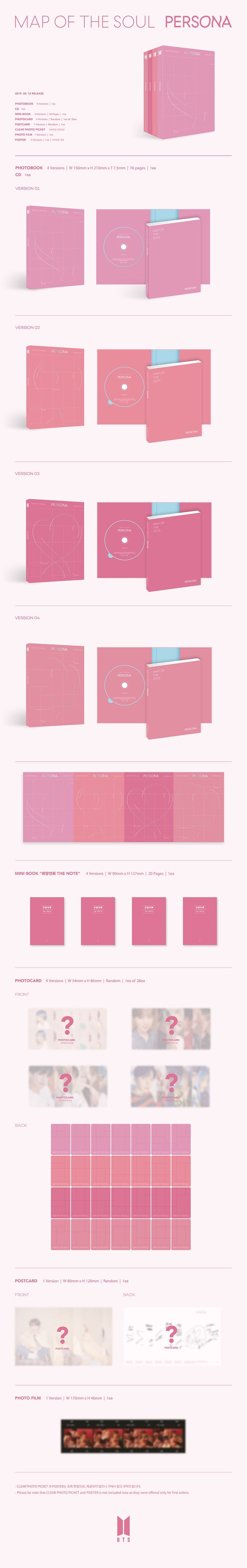 BTS - 6TH MINI ALBUM MAP OF THE SOUL PERSONA