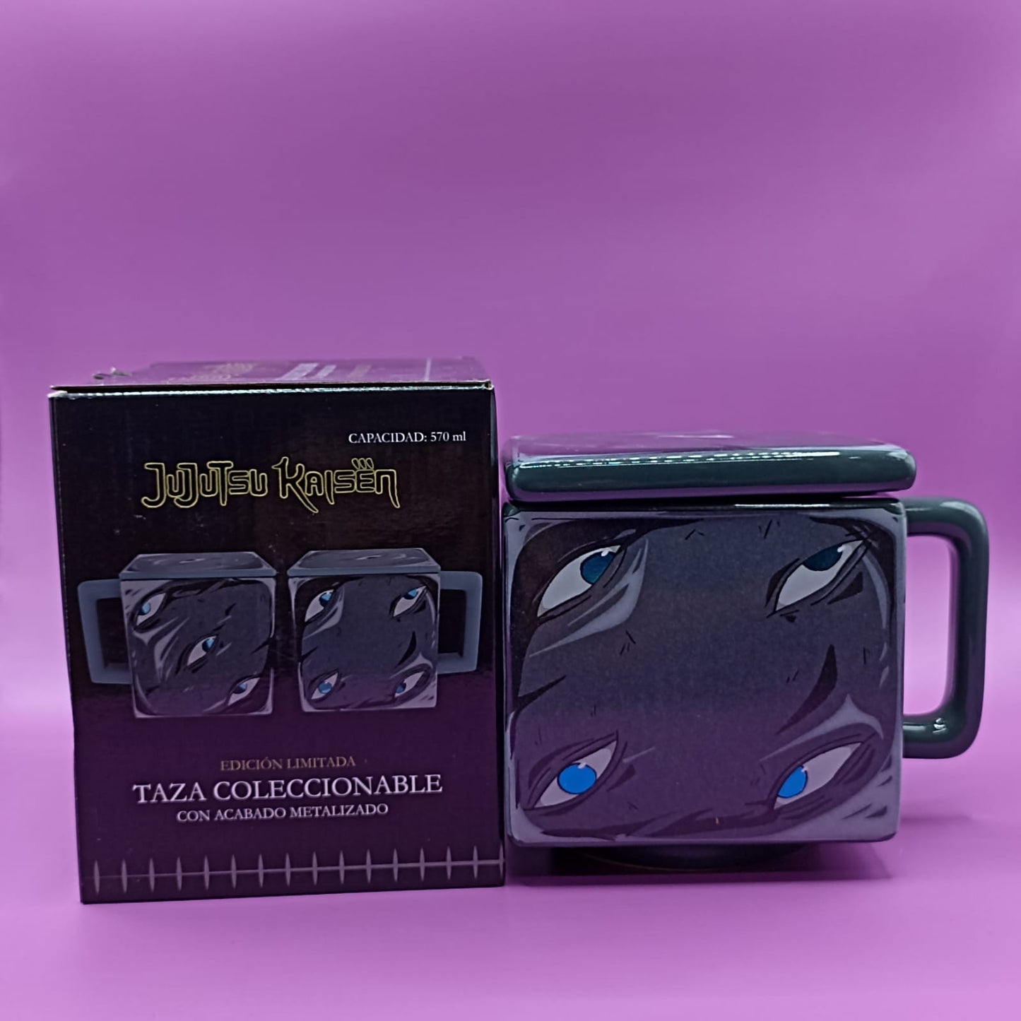 Taza coleccionable prision confinada gojo