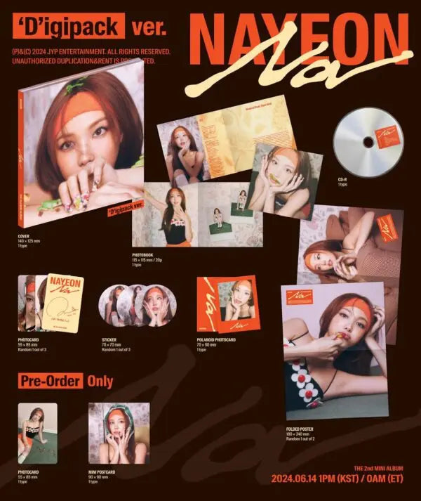 album twice nayeon na digipack 2
