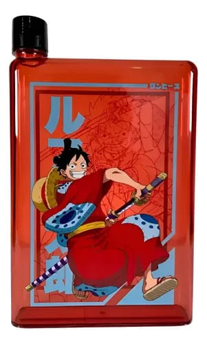 Botella Plana Coleccionable - Edición Limitada - Luffy Wano - One Piece