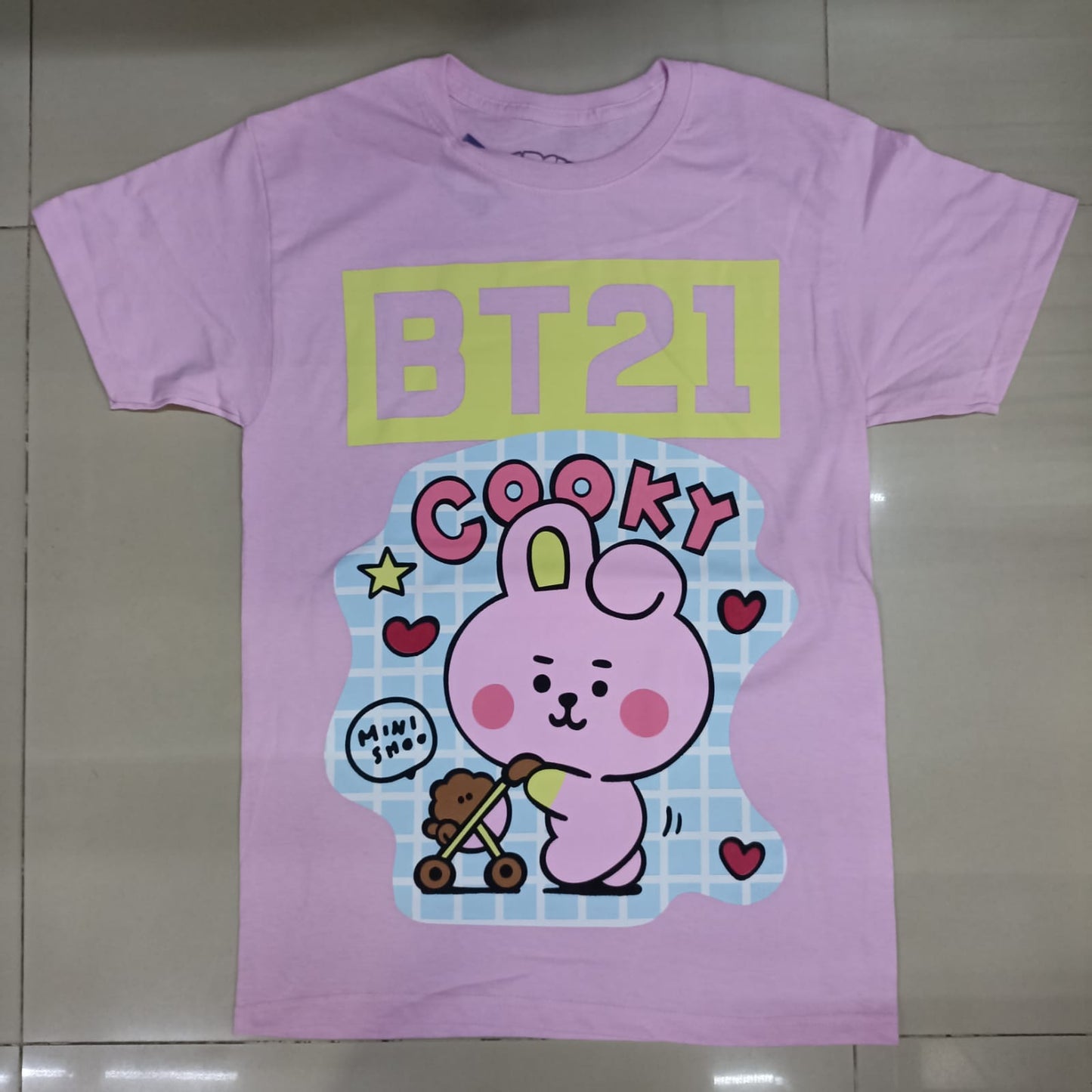 Playera BT21 Cooky Rosa