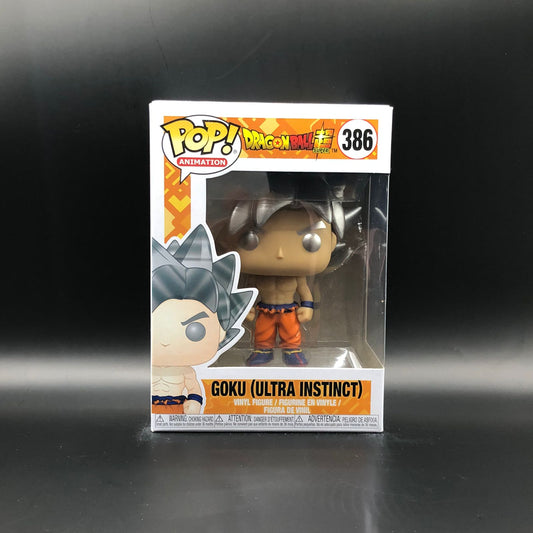Funko Pop de Goku en su forma Ultra Instinto, de la serie Dragon Ball Super #386