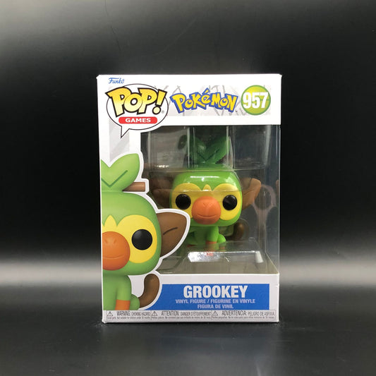 Funko Pop de Grookey, un Pokémon de tipo planta #957