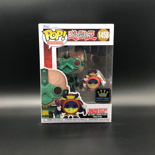 Funko Pop de Jinzo con el Mago del Tiempo de la serie Yu-Gi-Oh! #1458