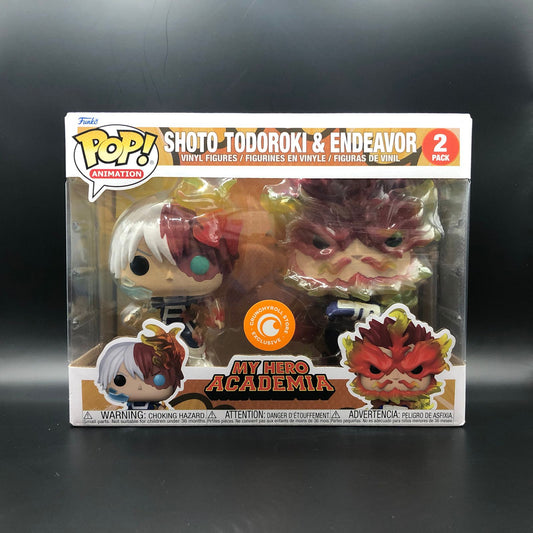 Funko Pop de la serie My Hero Academia, paquete doble con Shoto Todoroki y Endeavor.&Este set exclusivo de Crunchyroll #