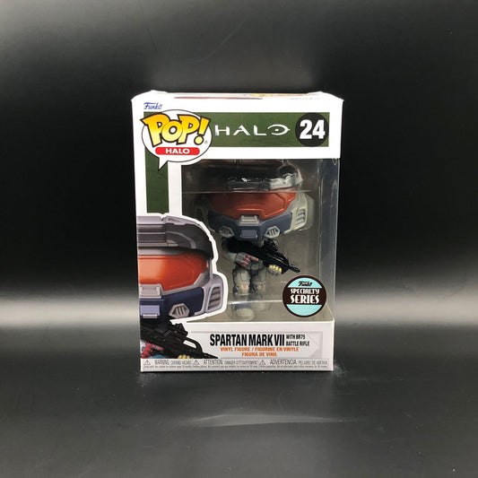 Funko Pop de la serie Halo, específicamente el Spartan Mark VII #24