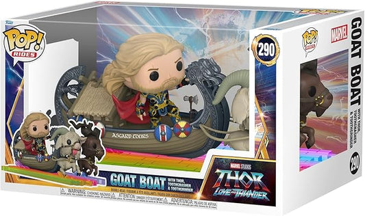 Funko pop Marvel Goat Boat with Thor, Toothgnasher y Toothgrinder #290