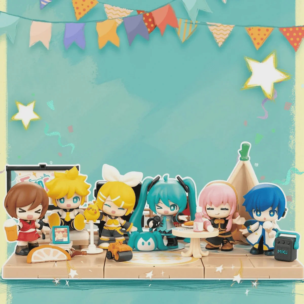 Figura Hatsune Miku Vocaloid Terrace Party Blokees Blind Box Display | Envío a todo México - Anime SM