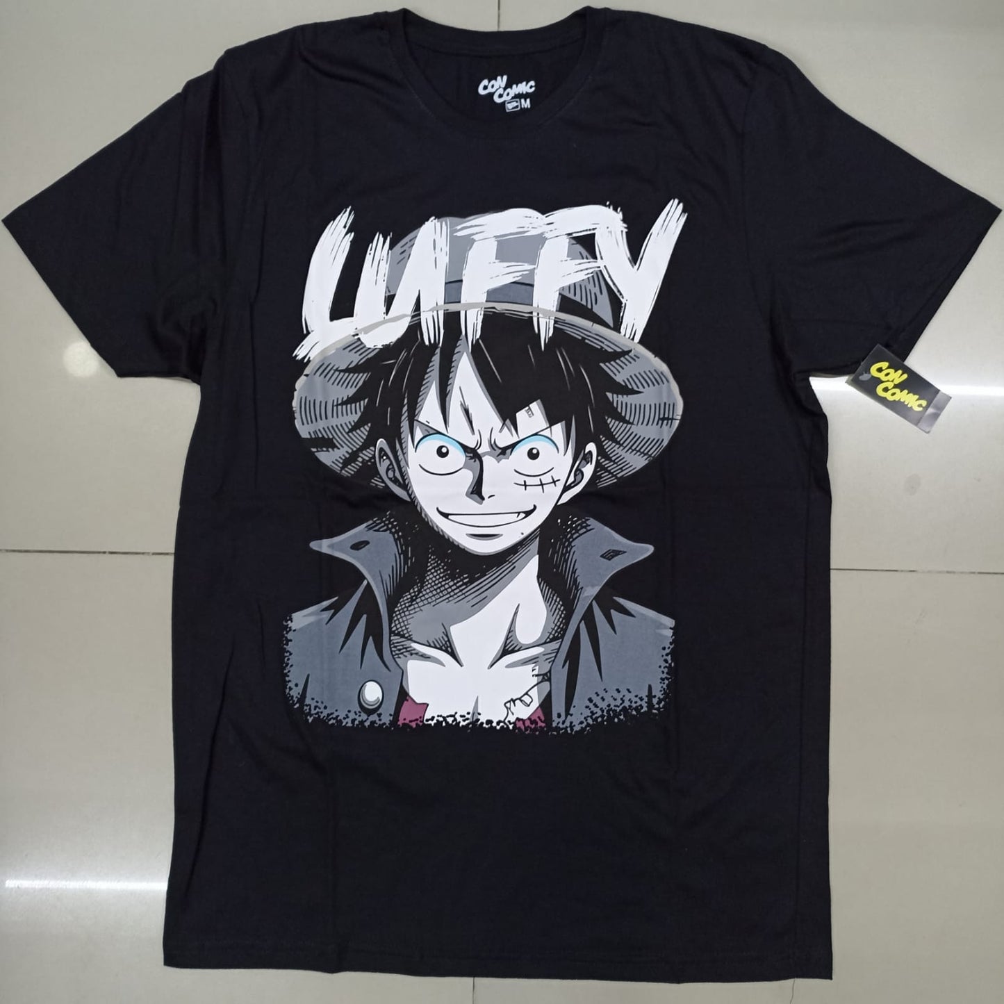 Playera Luffy Gris One Piece
