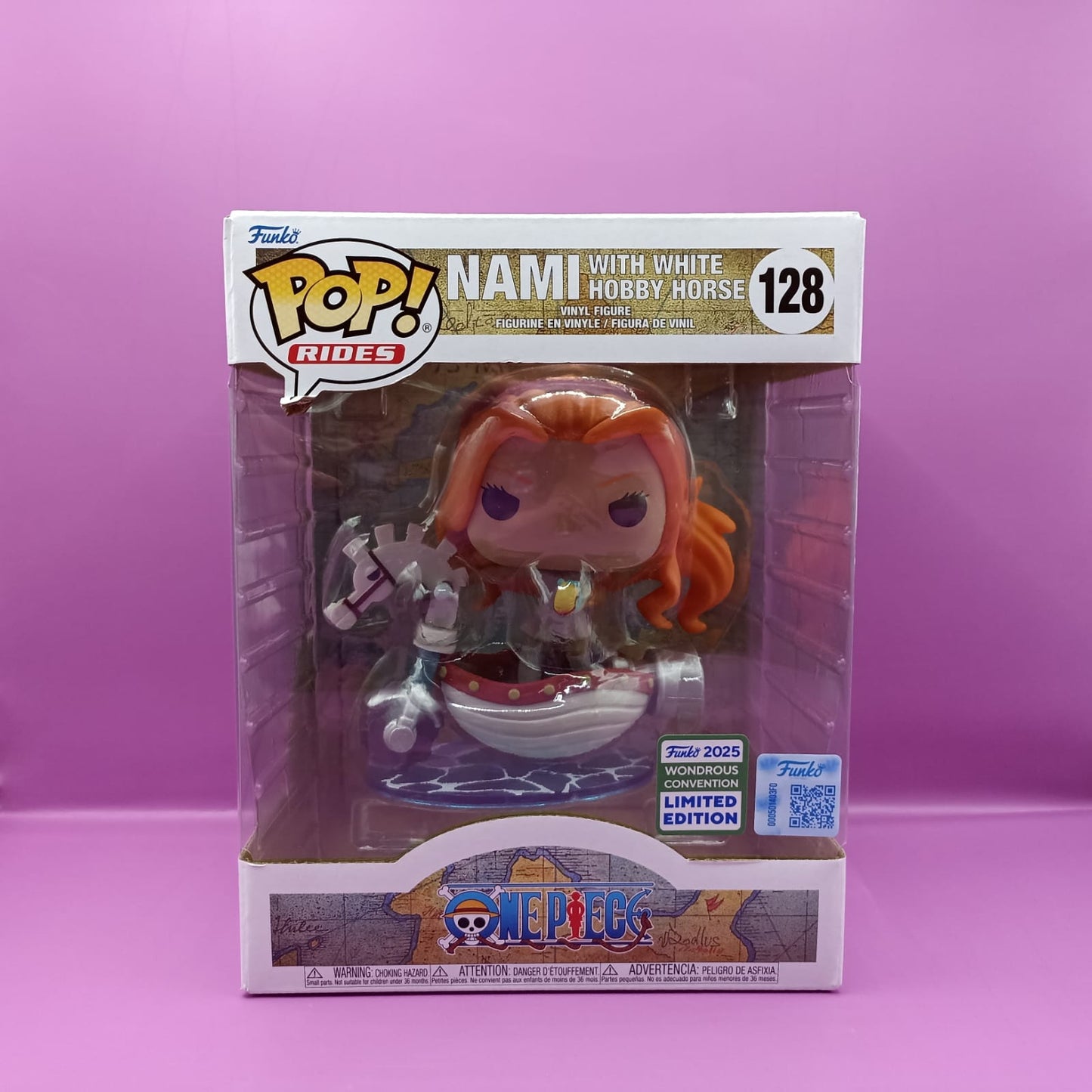 Funko pop One Piece Nami with white Hobby Horse 128