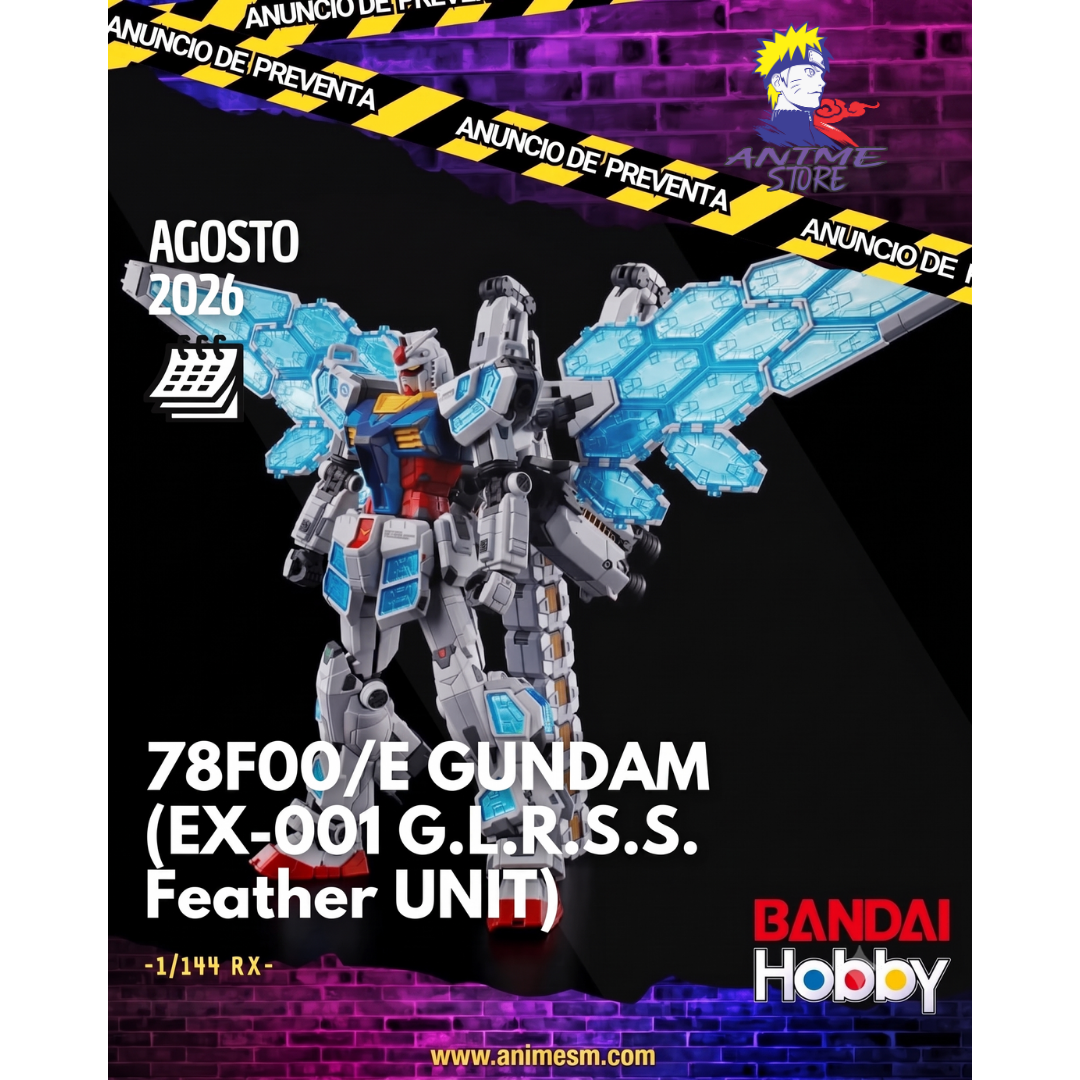 (PREVENTA)1/144 RX-78F00/E GUNDAM (EX-001 G.L.R.S.S. Feather UNIT)