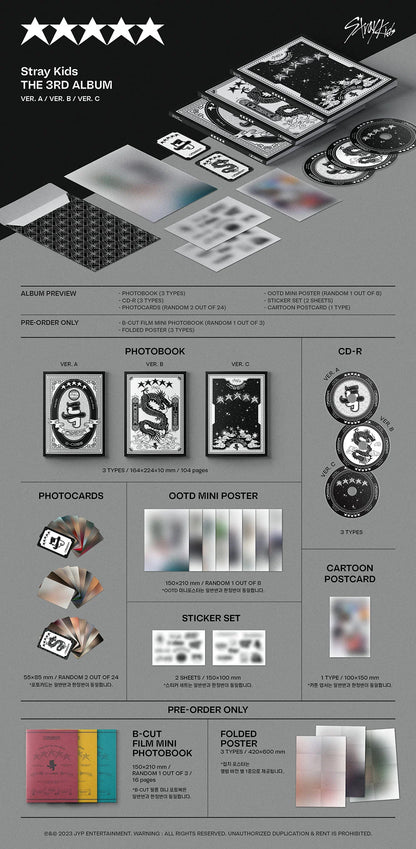 STRAY KIDS - 5 STAR 3RD FULL ALBUM