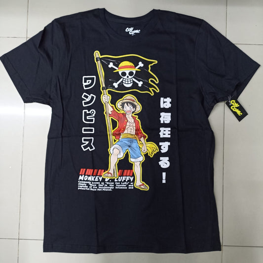 Playera Luffy con bandera One Piece