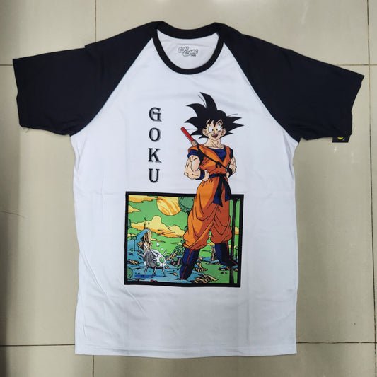 Playera Goku Blanca Dragon Ball