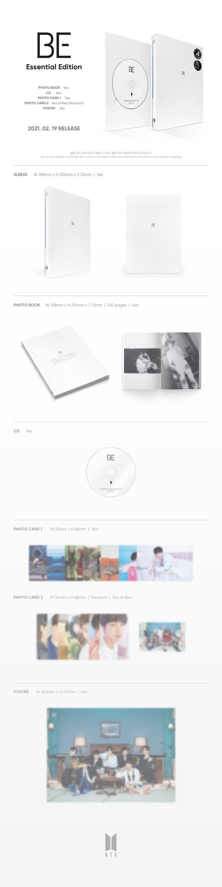 BTS - SPECIAL ALBUM BE (ESSENTIAL EDITION)