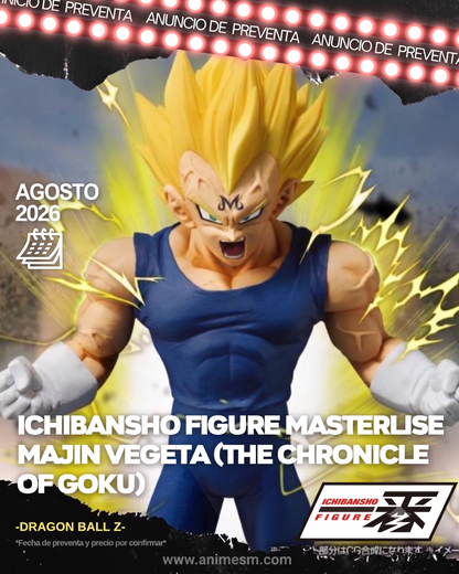 ( APARTADO PREVENTA) ICHIBANSHO FIGURA MASTERLISE MAJIN VEGETA (LA CRÓNICA DE GOKU)