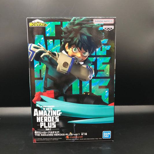 Figura marca Banpresto de Izuku Midoriya de The Amazing Heroes Plus de My Hero Academia