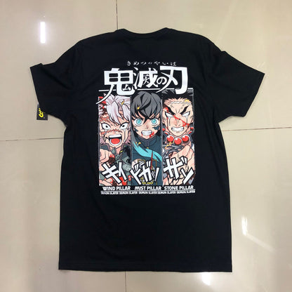Playera Sanemi, Tokito y Himejima Demon Slayer