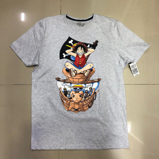 Playera Luffy y Going Merry One Piece