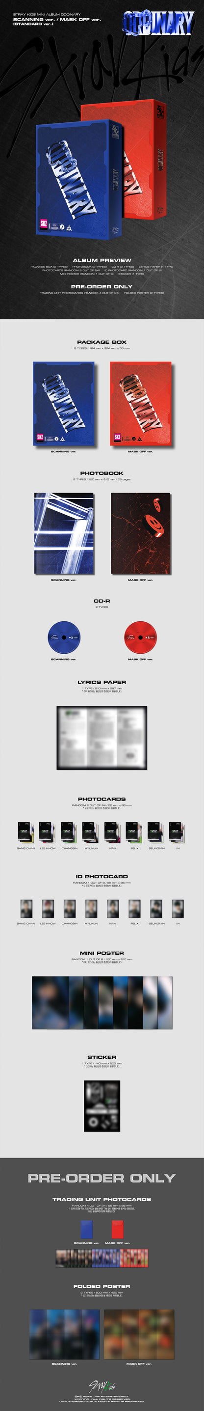 STRAY KIDS - MINI ALBUM ODDINARY