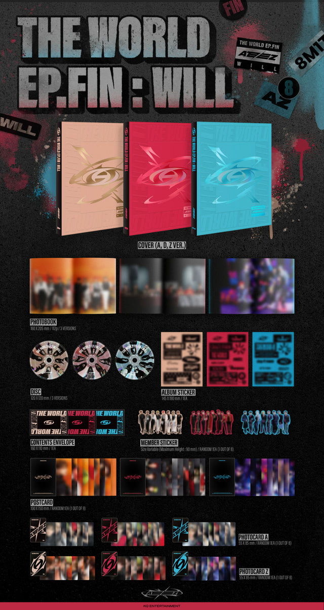 ATEEZ THE WORLD EP.FIN WILL 2ND FULL ALBUM STANDARD VER.