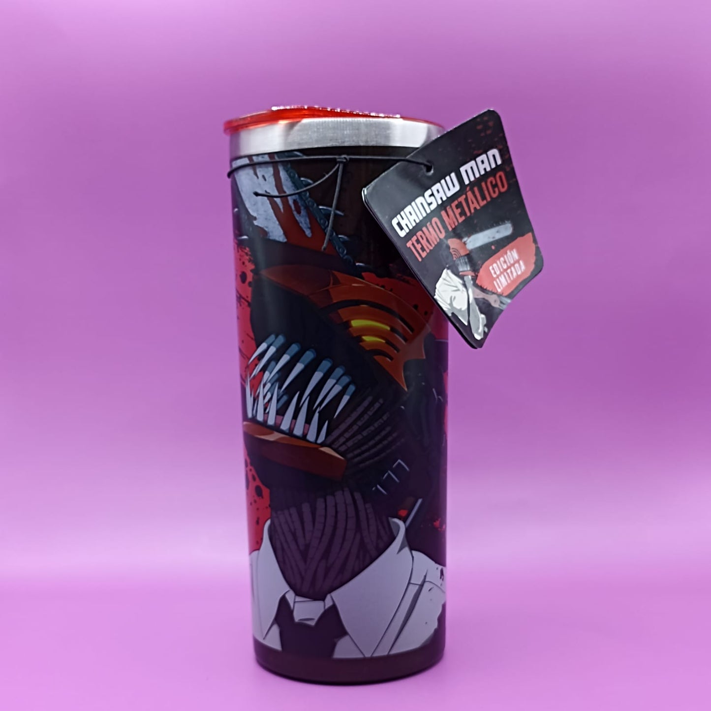 Termo metalico chainsaw man edicion limitada