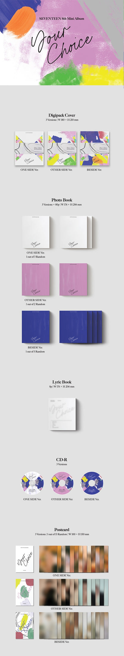 SEVENTEEN YOUR CHOOSE 8TH MINI ALBUM