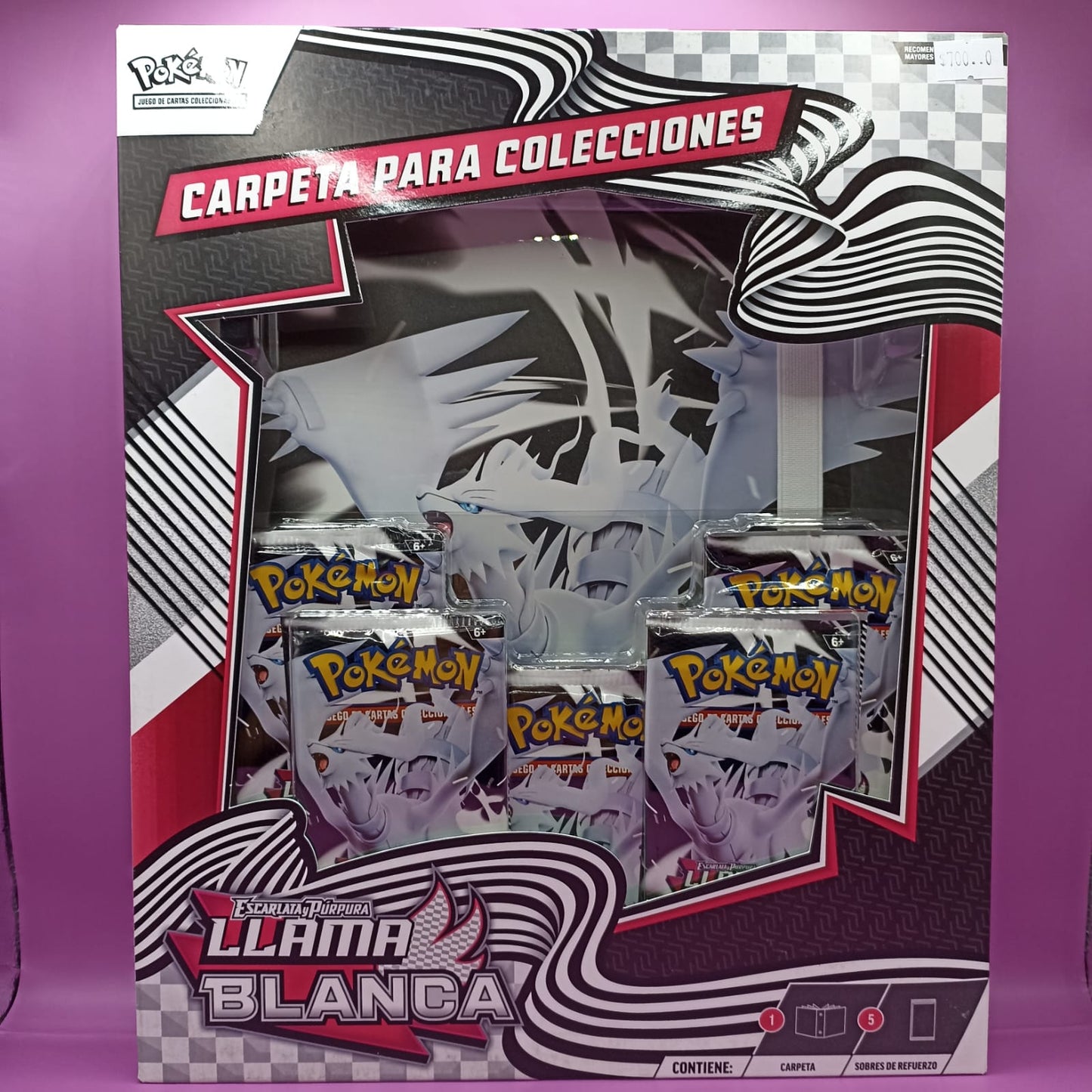 TCG Pokemon Carpeta para Colecciones Llama Blanca