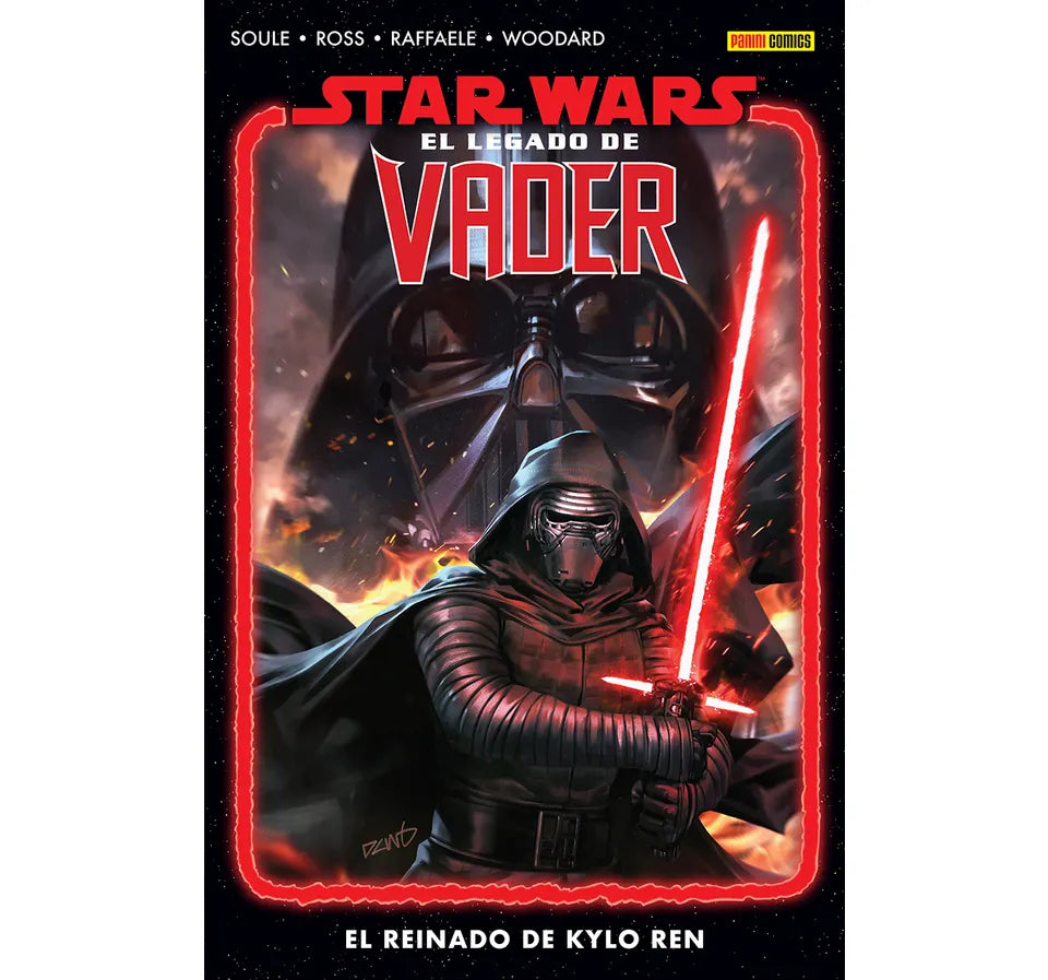 Cómic Star Wars: El Legado de Vader — El Reinado de Kylo Ren, portada oficial Panini Comics