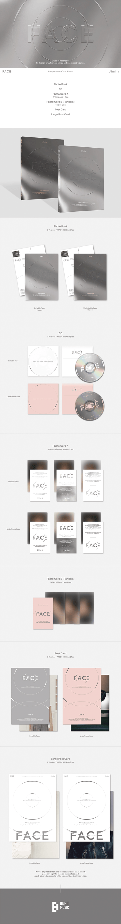 BTS JIMIN FACE 1ST SOLO ALBUM (RANDOM VER)