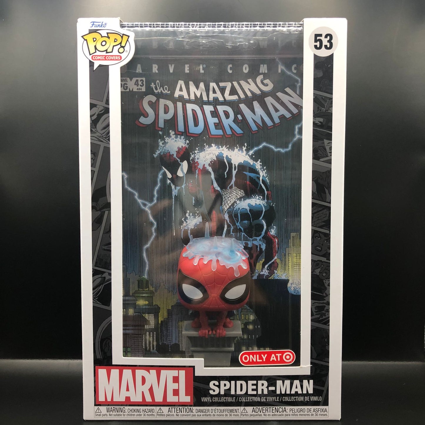 Funko Pop de Spider-Man de la serie Comic Cover de Marvel #53