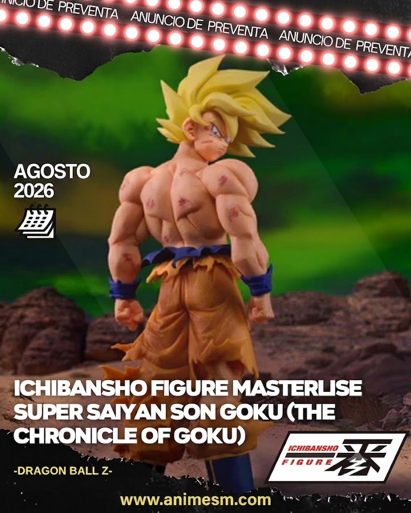 ( APARTADO PREVENTA) MASTERLISE FIGURA ICHIBANSHO SUPER SAIYAN SON GOKU (LA CRÓNICA DE GOKU)