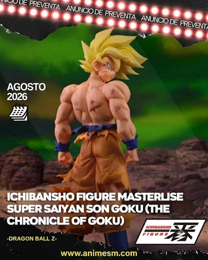 ( APARTADO PREVENTA) MASTERLISE FIGURA ICHIBANSHO SUPER SAIYAN SON GOKU (LA CRÓNICA DE GOKU)