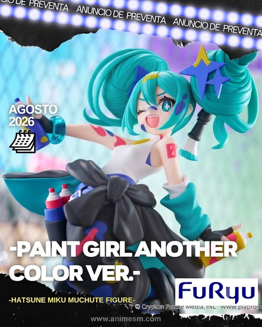Hatsune Miku Muchute Figure -Paint Girl Another Color ver.-