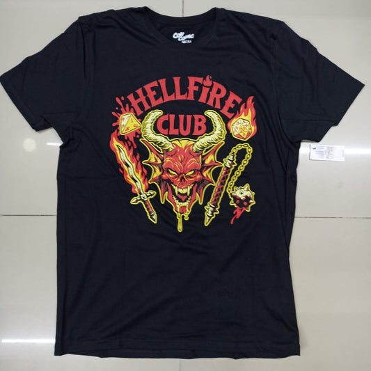 Playera HellFire Club Negra Stranger Things