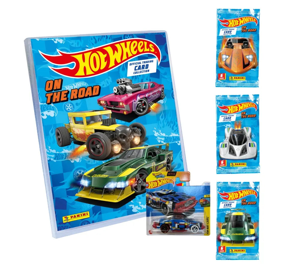 Colección Hot Wheels. Coleccionador + 3 Sobres + Auto 3D
