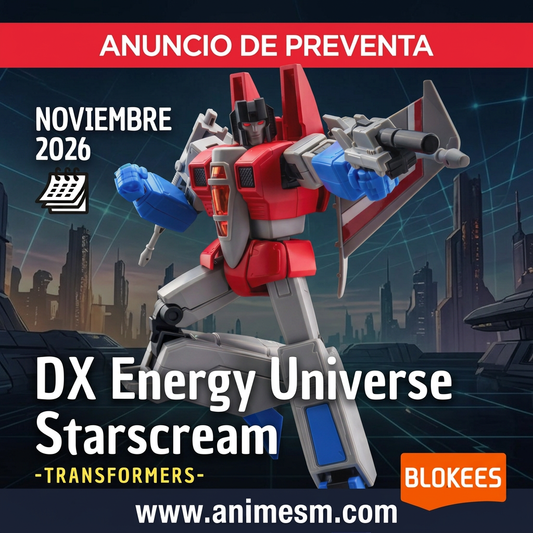 Preventa Transformers Champion Class 29 DX Energy Universe Starscream de Blokees, noviembre 2026