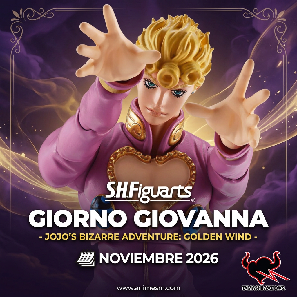 S.H.Figuarts Giorno Giovanna de Golden Wind, preventa noviembre de 2026