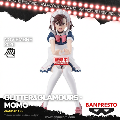Preventa Dandadan Glitter&Glamours Momo de Banpresto, llegada noviembre 2026, Anime SM