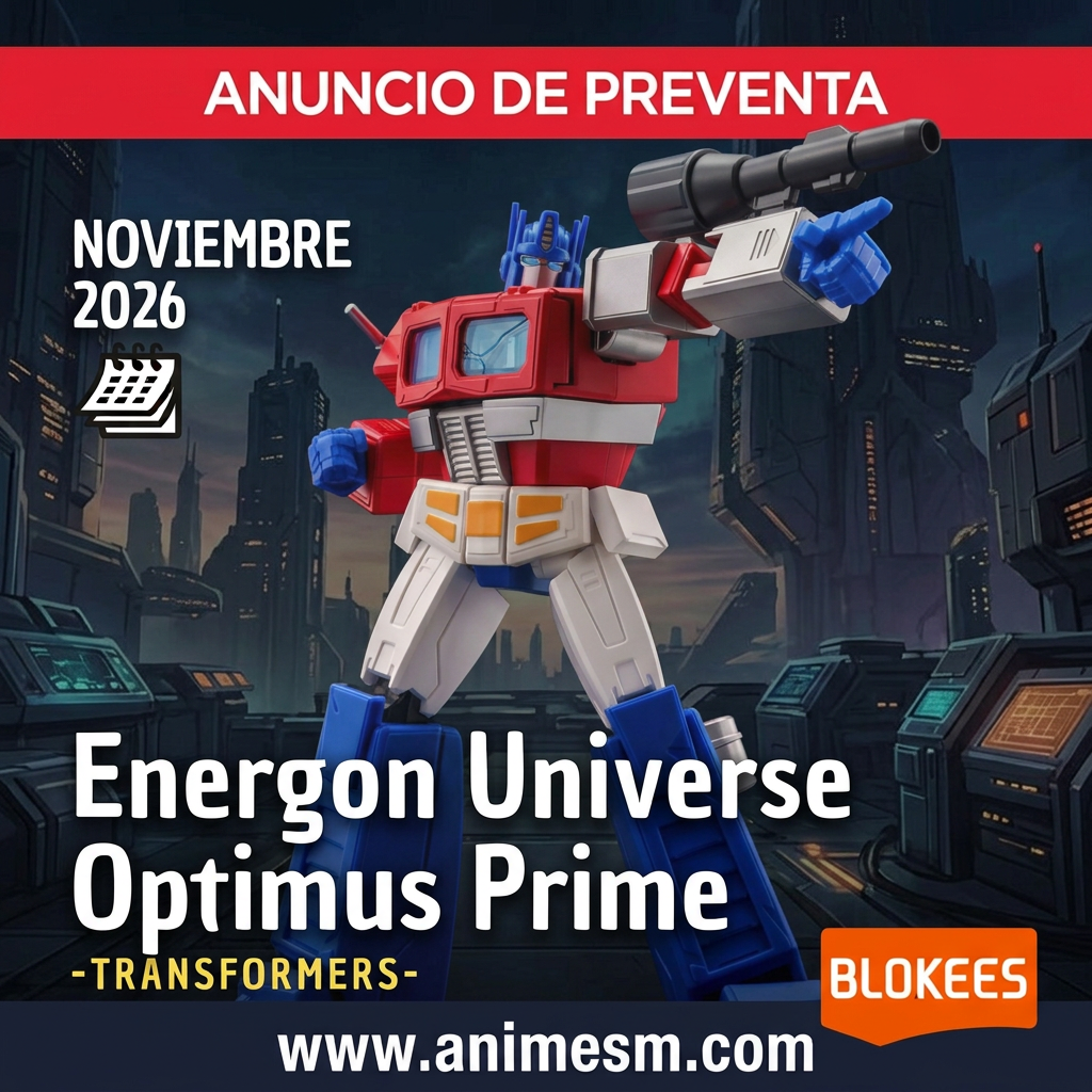 Preventa Transformers Champion Class 28 Energon Universe Optimus Prime de Blokees, noviembre 2026