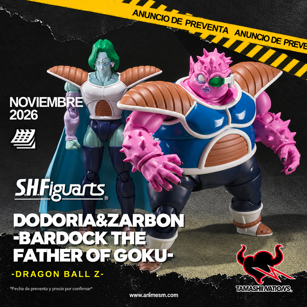 S.H.Figuarts Dodoria & Zarbon Bardock preventa noviembre 2026